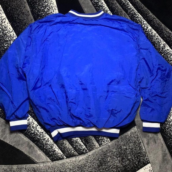 Vintage 90s Royal Blue and Stripe White V-neck Holloway Pullover - Picture 6 of 6